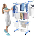 4 Tier Extra Large Clothes Airer Indoor & Outdoor Foldable Laundry Dryer Rack Hangable Hanger Racks for Fresh Dry Clothes