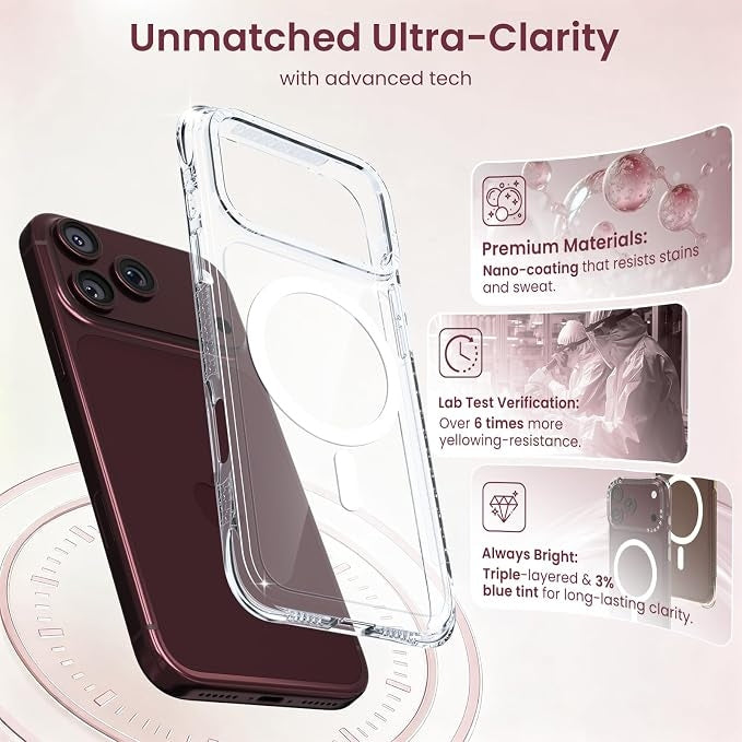 iPhone 18 Pro Max / iPhone 17 Pro Max Clear Magnetic Case