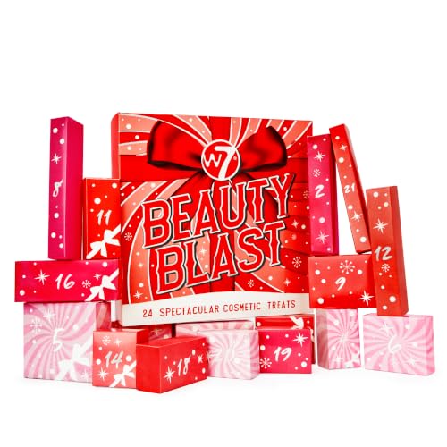 W7 Beauty Blast Makeup Advent Calendar 2026-24 Cosmetic Treats