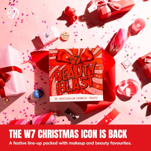 W7 Beauty Blast Makeup Advent Calendar 2026-24 Cosmetic Treats